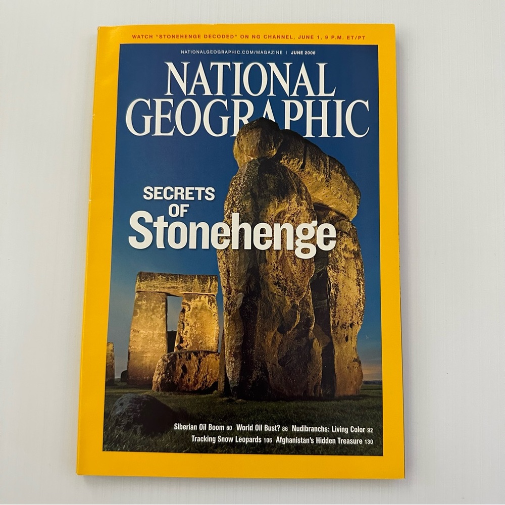 National Geographic Stonehenge Magazine June 2008 Issue